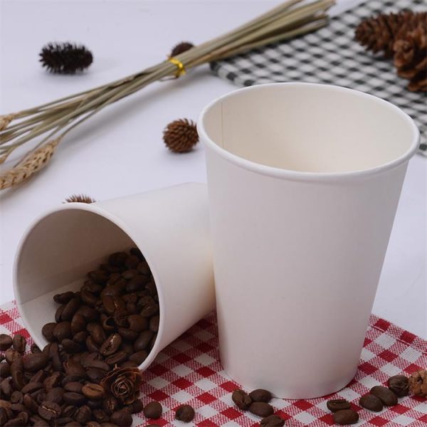 8oz White Single Wall Paper cups-coffee