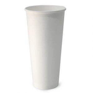 22oz White Single Wall Coffee Cups
