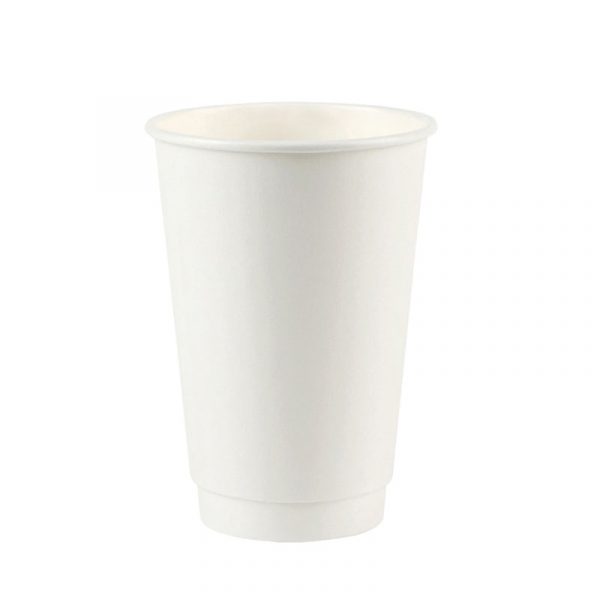 16oz White Double Wall Paper Cup