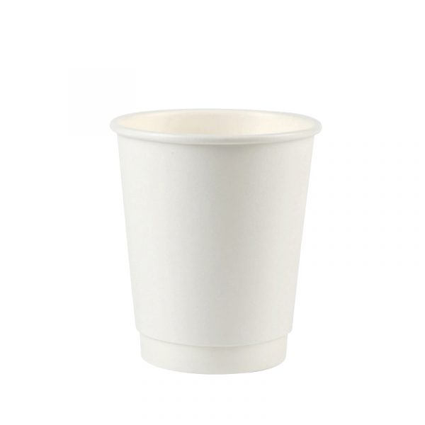 8oz White Double Wall Paper Cups