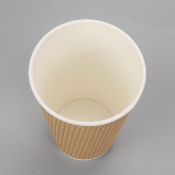 10oz Ripple Paper Coffee Cups-topcup