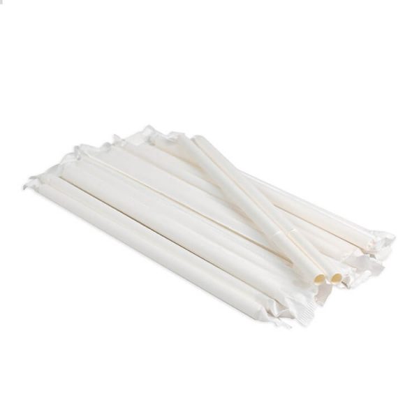 7.5 inches individually wrapped paper straws